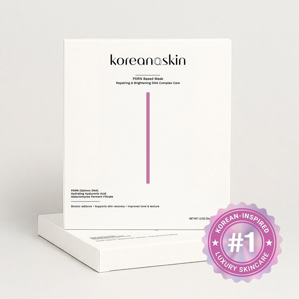 Koreana Skin K-Beauty PDRN DNA Complex Hydrogel Sheet Mask Korean Regenerative Salmon DNA & Multi-Weight Hyaluronic Acid For Anti-Aging, Firming,