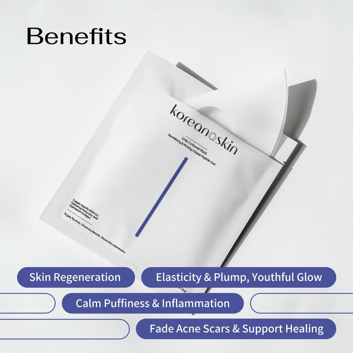 Koreana Skin GHK-Cu Copper Peptide Mask Revitalizing & Firming Hydrogel Sheet Mask Koreana Skin GHK-Cu Copper Peptide Mask Revitalizing & Firming Hydrogel Sheet Mask